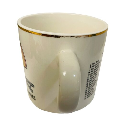 Vintage San Francisco 49ers 1983 Roster Mug With Gold Trim - Picture 2 of 12